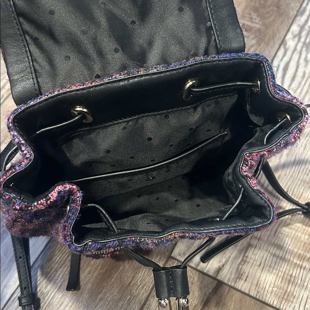 NWOT Kate Spade Jessa Tweed & Leather Backpack - Picture 5 of 6